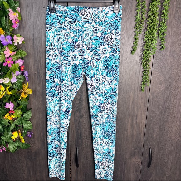 🌼3/$30🌼LulaRoe Floral Tropical Printed One Size Leggings - Picture 5 of 16